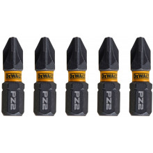 DeWALT DT7387T-QZ Embouts Impact Torsion Pz2 x 25 mm, 5 pieces